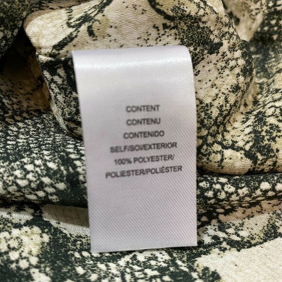 Leyden Snakeprint V-Neck Short Sleeve Blouse - Picture 7 of 9